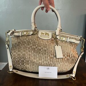 Coach Madison Gathered Signature Sophia Satchel